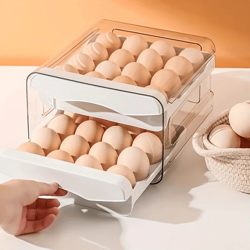Kitchen Baking Tray Organizer - 1 Stück Küchen-Eieraufbewahrungsbox Kühlschrank Frischhaltebox aus
