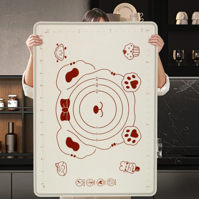 Kitchen Roll Baking - Silikon-Backmatte, Teigknetmatte für die Küche, zum