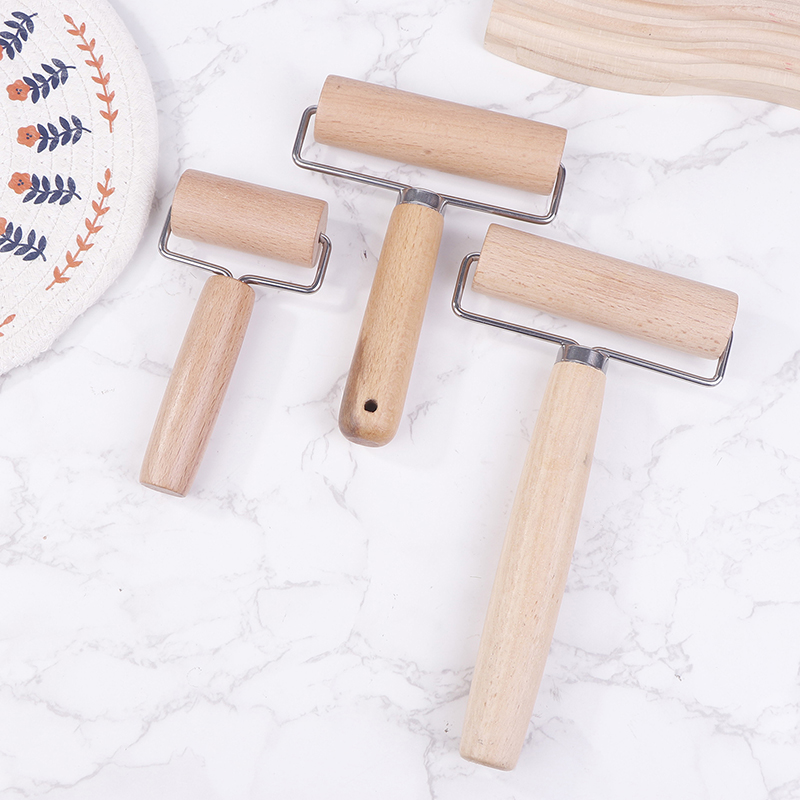 Kitchen Roller Baking - 1 Stück Kleine T-förmige Holz-Teigrolle, Langlebiger