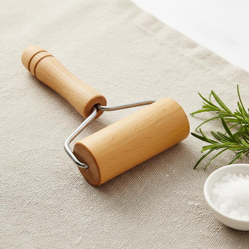 Kitchen Roll Baking - Teigrolle für Gebäck und Pizza, Holz-Backroller,