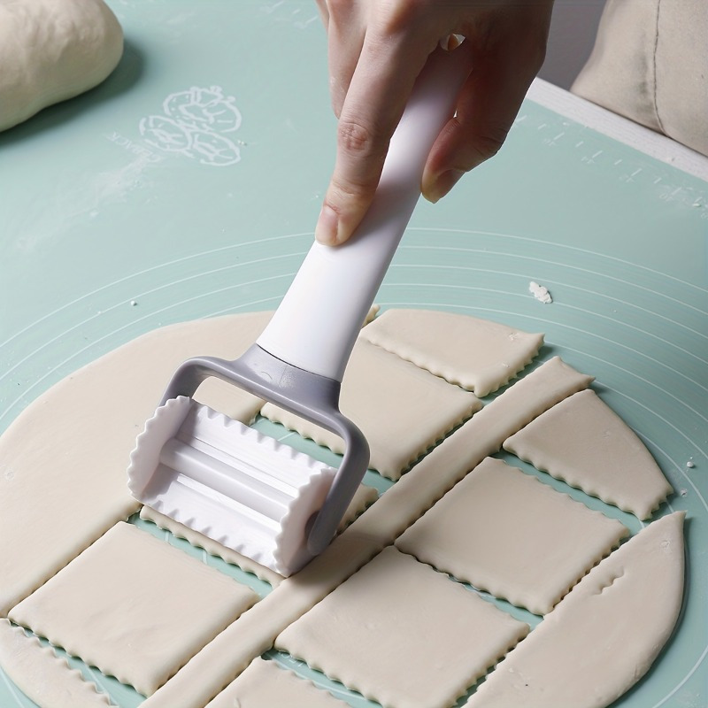 Kitchen Roller Baking - 1 Stück, Backwalzenschneider, Kunststoff-Ausstecher, Teigradschneider, Backwerkzeuge,