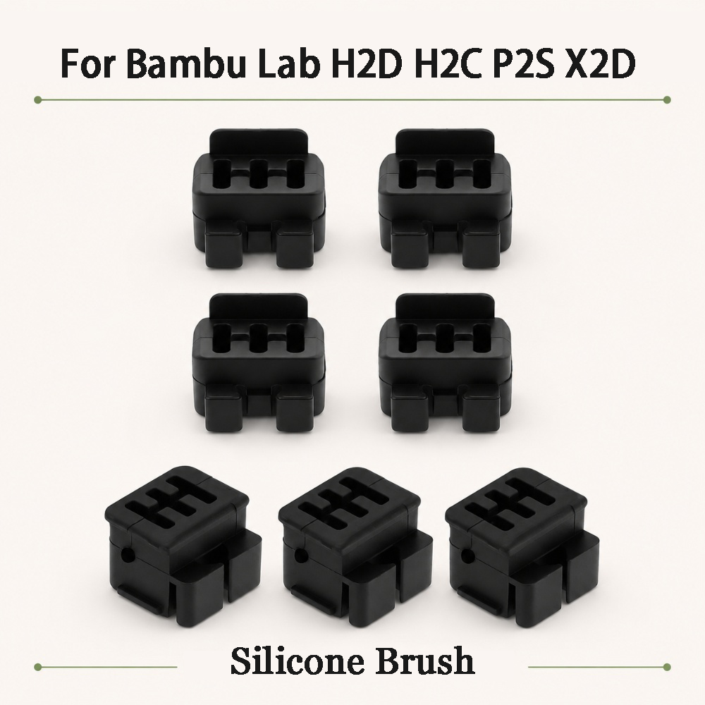Pastry Brush Silicone - Silikon-Bürstendüsenwischer für Bambu Lab H2D/H2C/P2S –