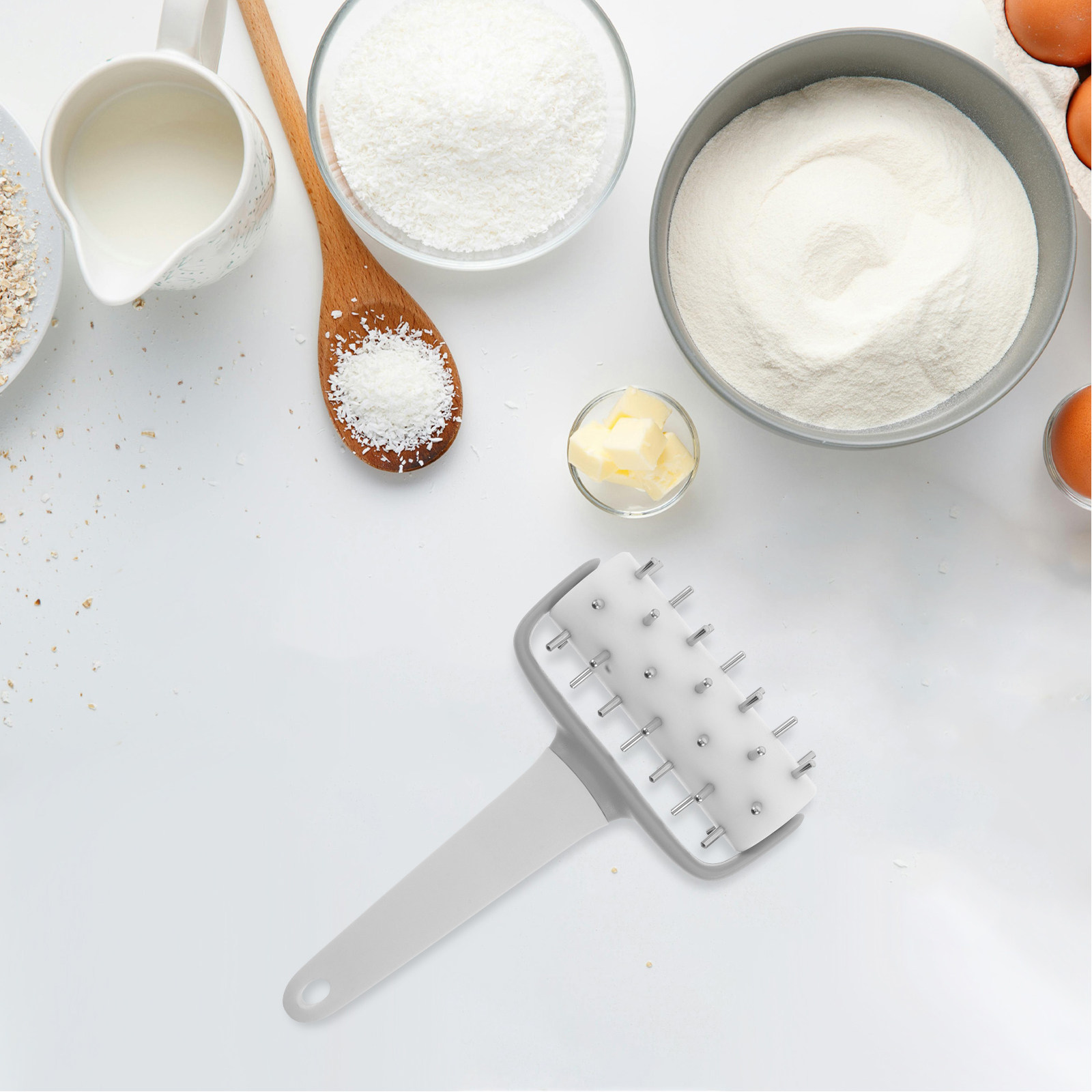 Kitchen Roller Baking - Pizza-Teigroller mit Noppen, Handwerkzeug für Pizza,