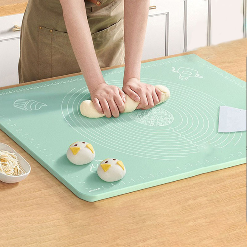 Kitchen Roll Baking - Silikon-Pad, Knetpad mit Skala, Messgerät, Gebäck,