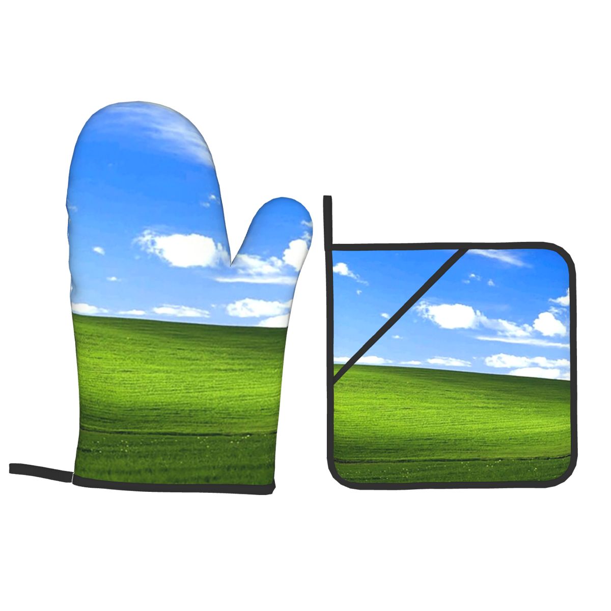 Kitchen Baking Background - Windows XP Background Ofenhandschuhe und Topflappen-Sets