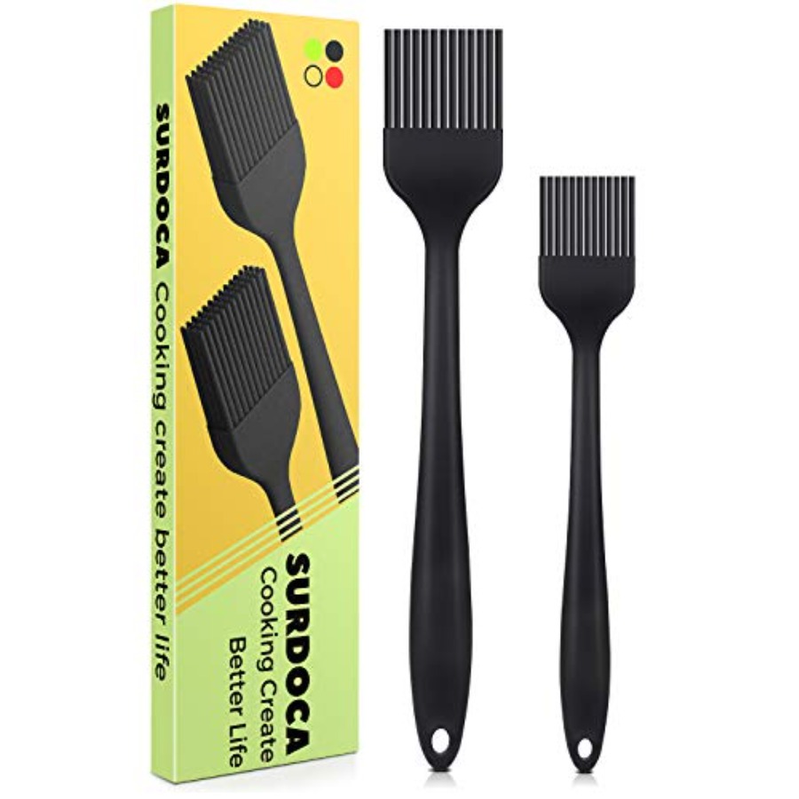 Pastry Brush Silicone - Silikon-Backpinsel-Set - 2 Stück 10 +