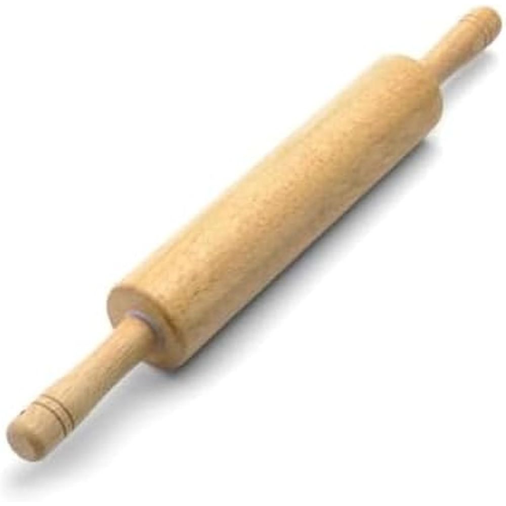 Kitchen Roller Baking - Klassische Holz-Teigrolle, 18 Zoll Hartholz-Teigroller für