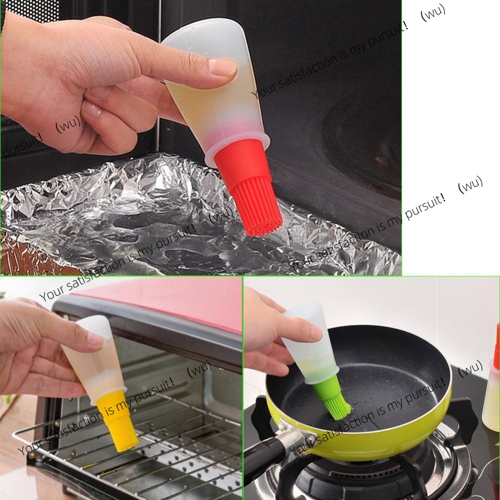 Pastry Brush Silicone - Tragbare Silikonölflasche mit Pinsel, Grillutensilien zum