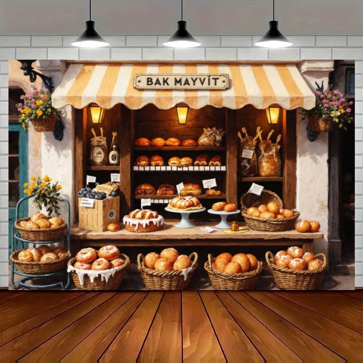 Straßenbäckerei-Küchen-Hinterg – Kitchen Baking Background Bewertung und Preis