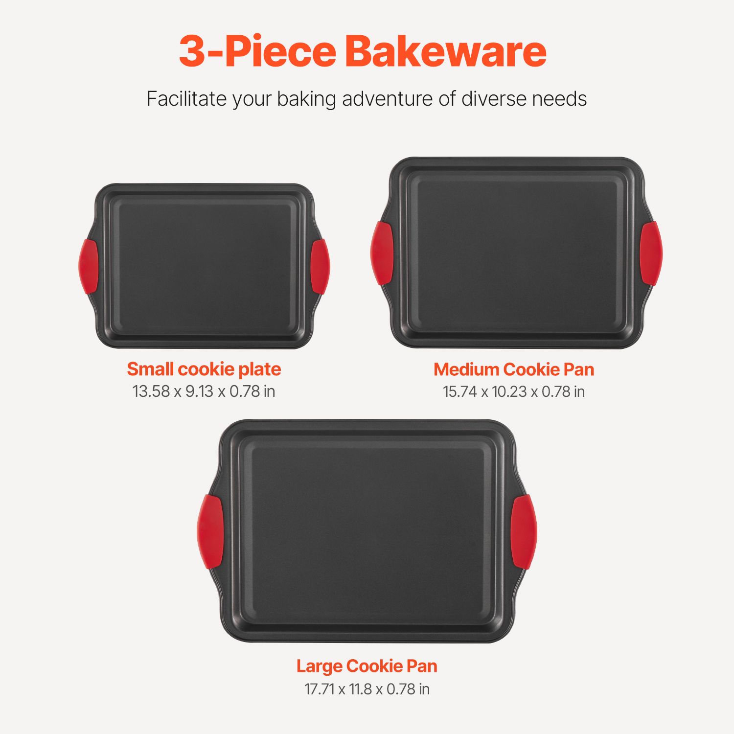 Backblech-Set, 3-teilig, Antih – Kitchen Baking Tray Set Bewertung und Preis