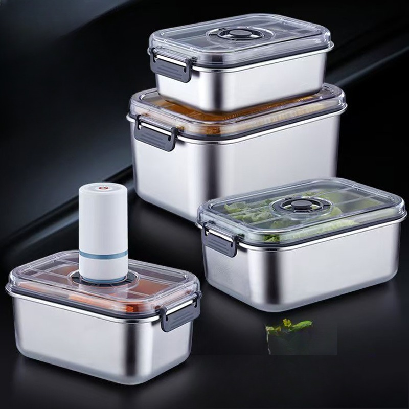 Edelstahl-Vakuum-Lebensmittelb – Kitchen Baking Tray Organizer Bewertung und Preis