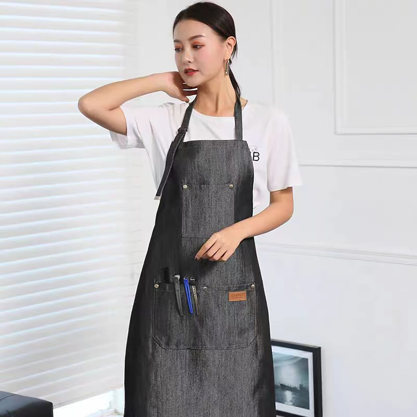 Denim Schürze Salon Arbeitskle – Kitchen Baking Unit Bewertung und Preis
