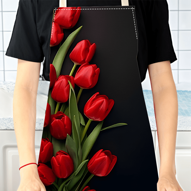 1 Stück Leinenschürze mit rote – Kitchen Baking Background Bewertung und Preis