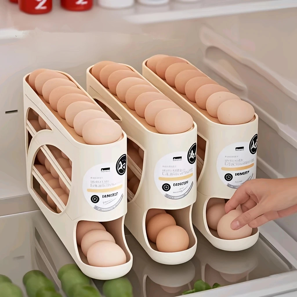 2-4-stöckiger rollbarer Eierbe – Kitchen Baking Tray Organizer Bewertung und Preis