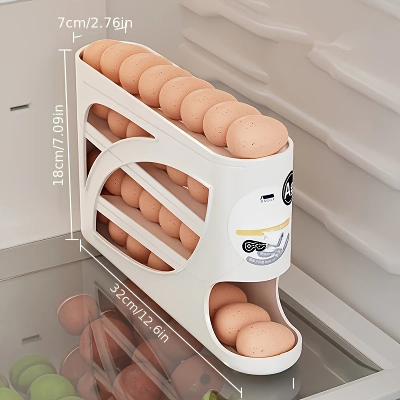 2-4-stöckiger rollbarer Eierbe – Kitchen Baking Tray Organizer Bewertung und Preis