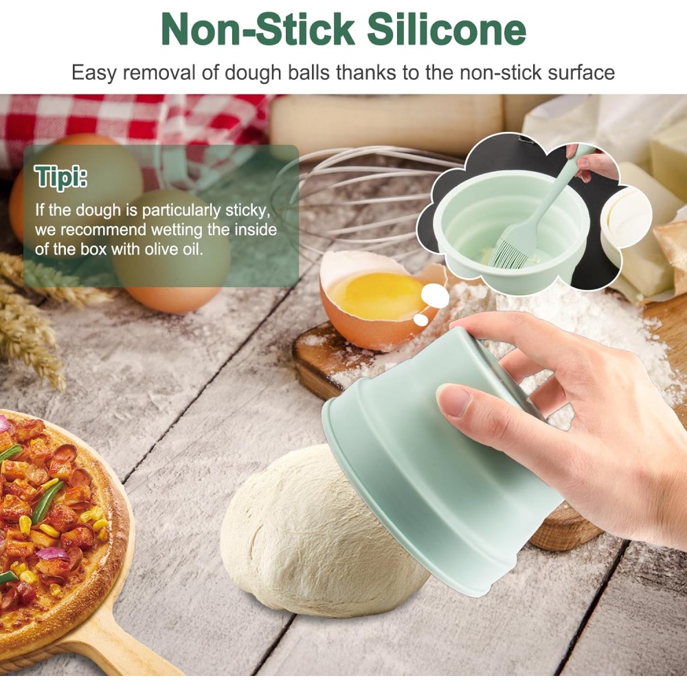 Hybrid-Pizzateigbox mit Deckel – Kitchen Jobs Bewertung und Preis